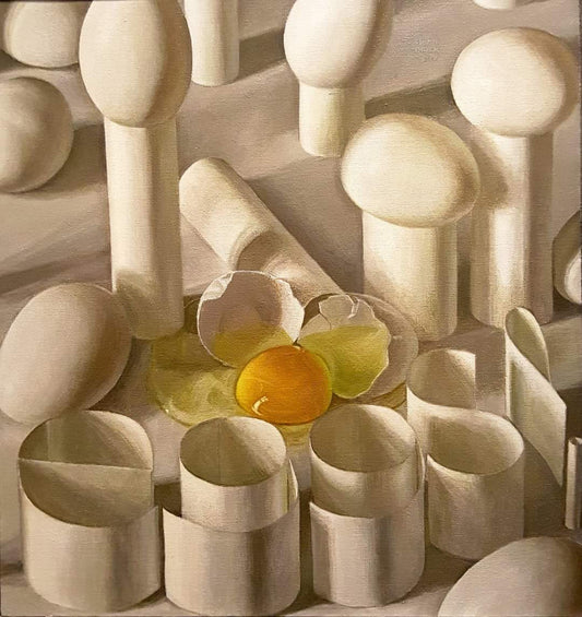 Unframed print of "eggs!" painting